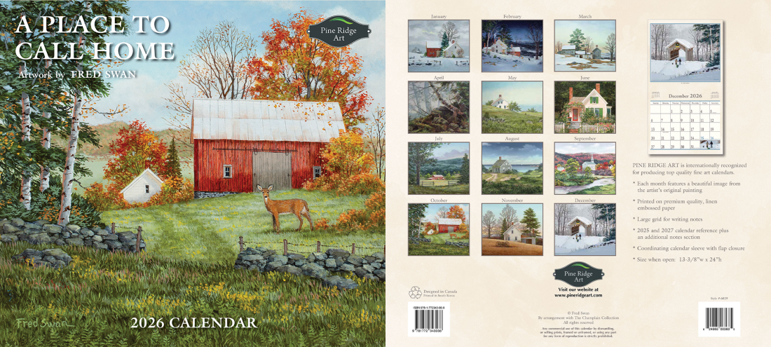 2026 A Place to Call Home Calendar - American Realist Painting by Fred Swan