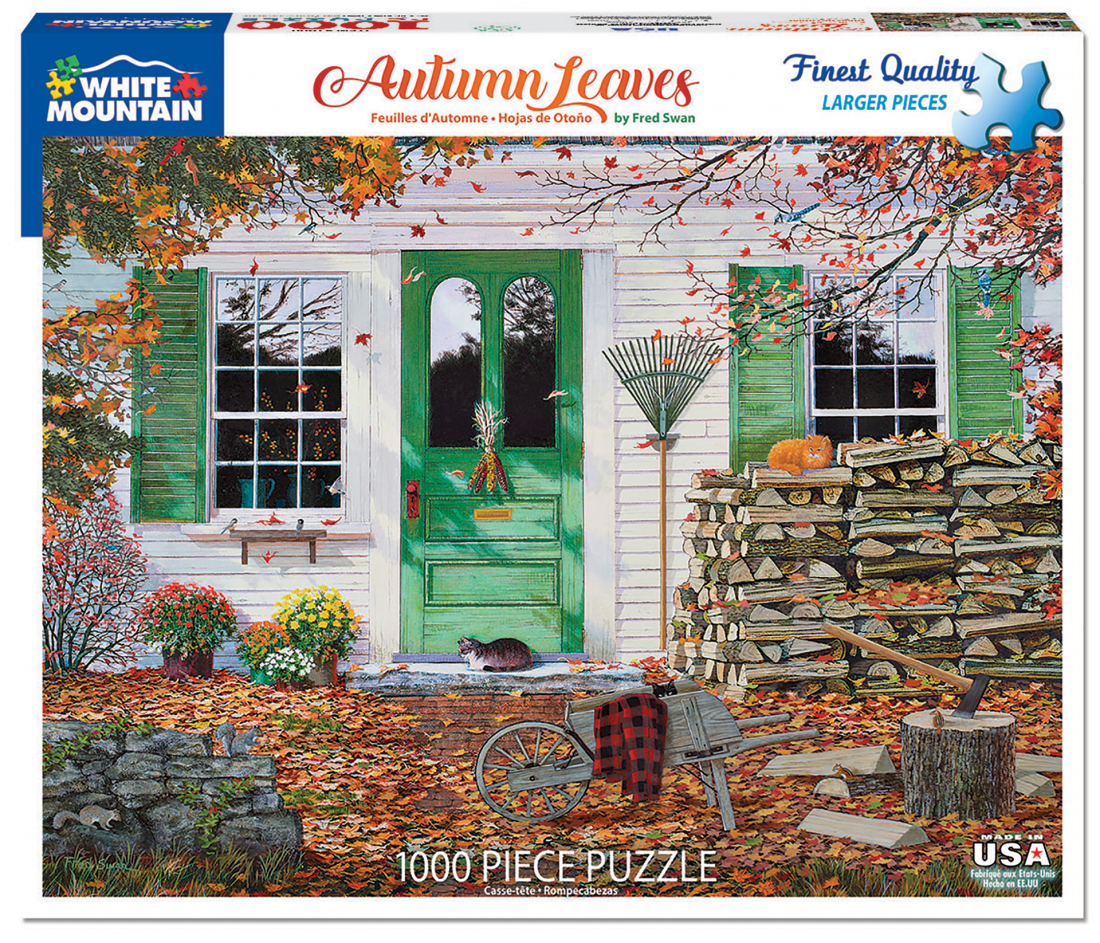 Autumn Leaves - American Realist Painting by Fred Swan